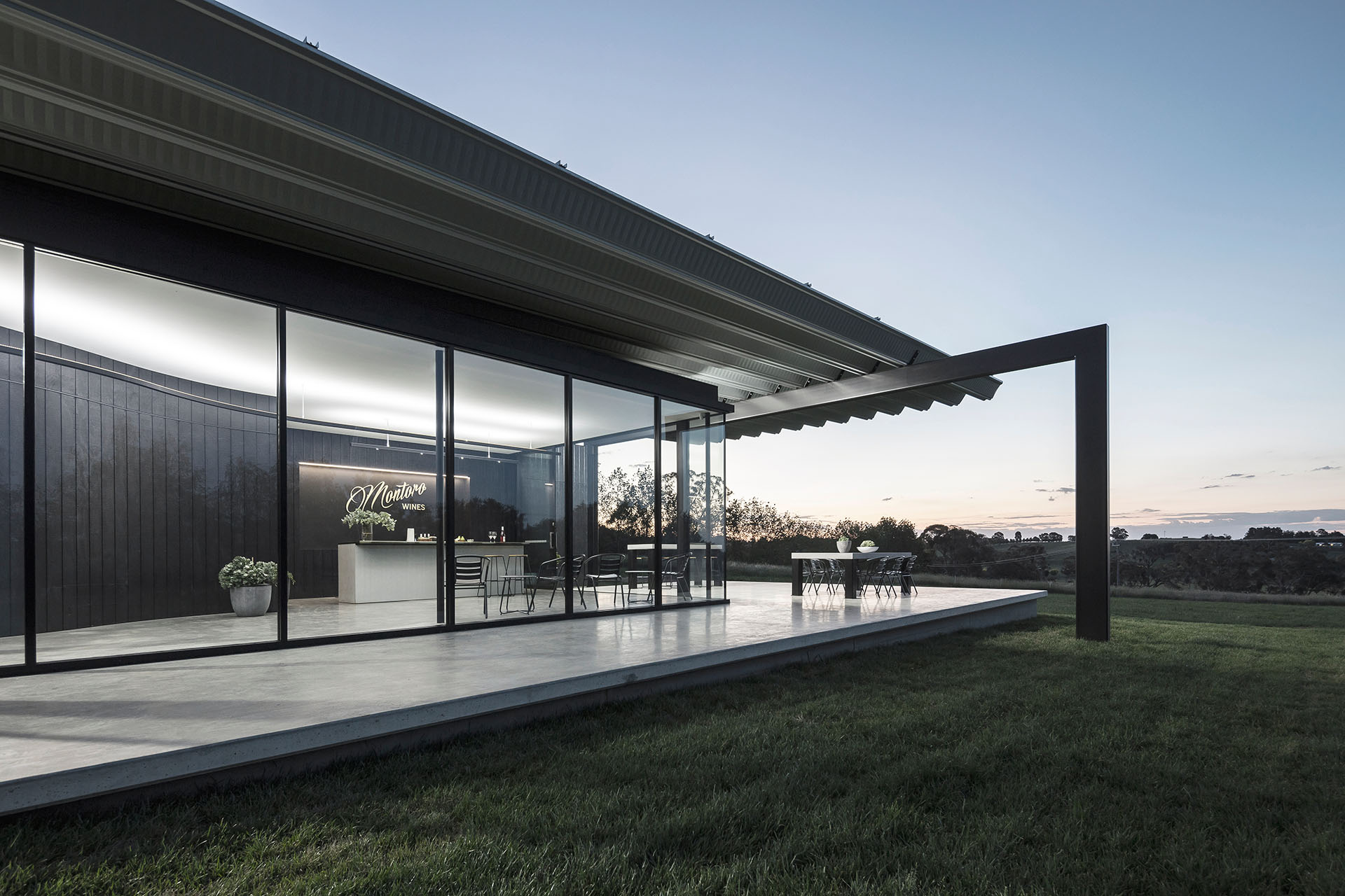Montoro Wines cellar door outside Orange NSW, designed by Source Architects