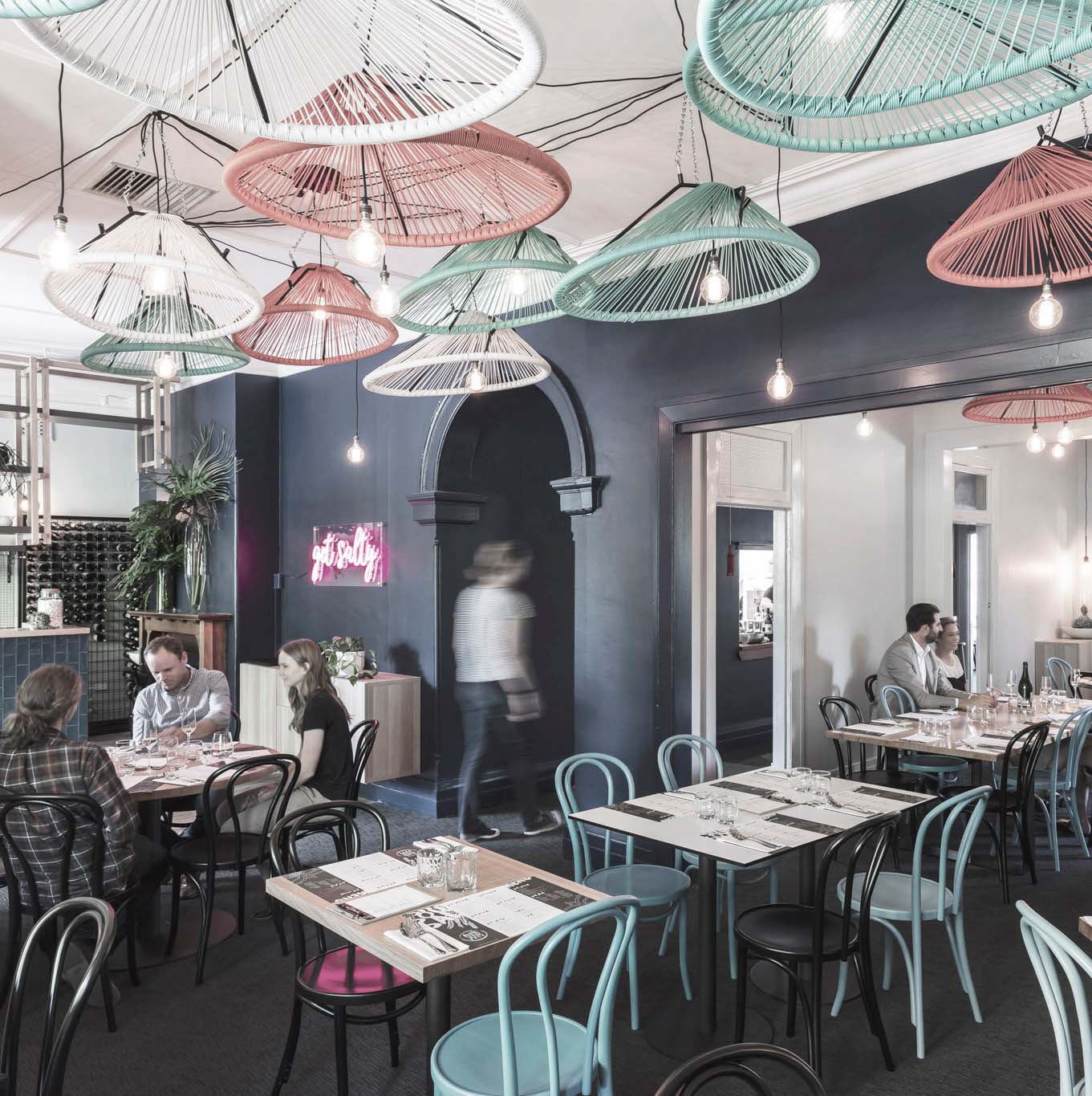 Dining room at Sweet Sour Salt restaurant in Orange NSW by Source Architects